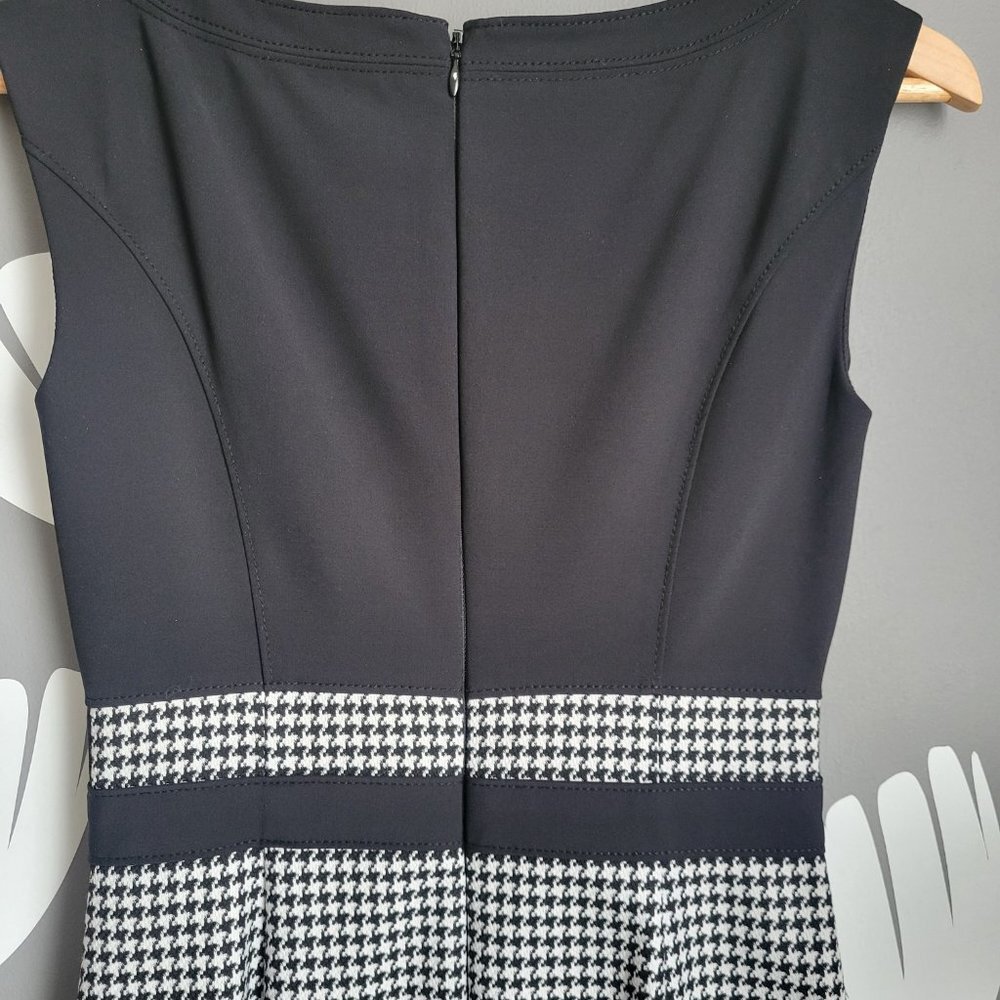 Whbm Color Block Houndstooth Sheath Dress - image 3